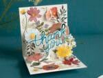 Up With Paper Cards Thank You Blooms Pop-Up Card