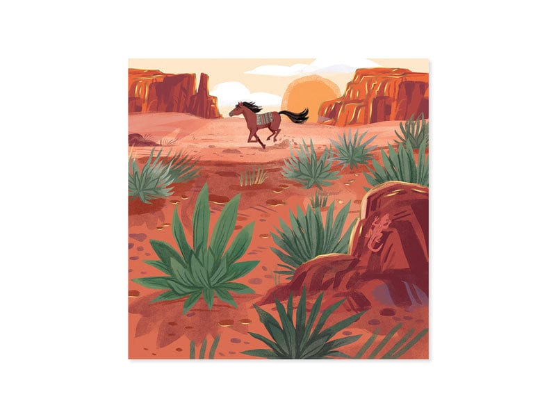 Up With Paper Cards Western Horse Pop-Up Card