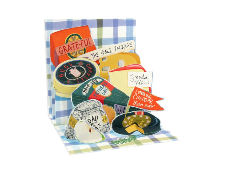 Up With Paper Cheesy Dad Pop-Up Card