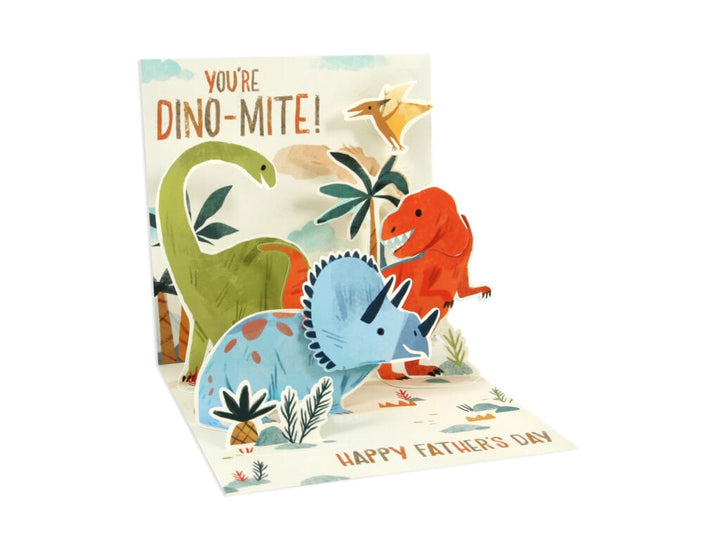 Up With Paper Dino-Mite Dad Pop-Up Card