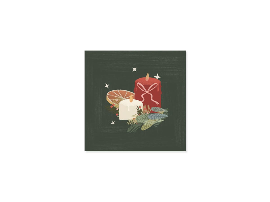 Up With Paper Holiday Candles Mini Holiday Pop-Up Card