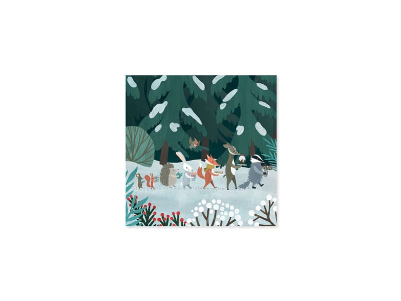 Up With Paper Holiday Christmas Gathering Mini Holiday Pop-Up Card
