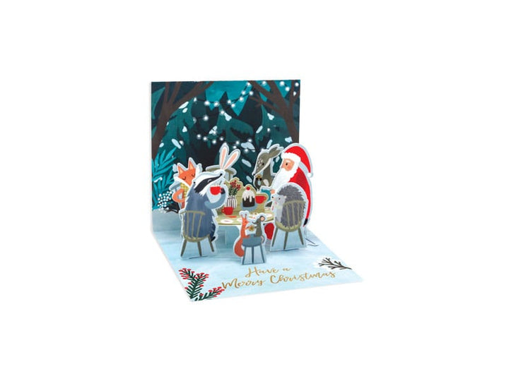 Up With Paper Holiday Christmas Gathering Mini Holiday Pop-Up Card