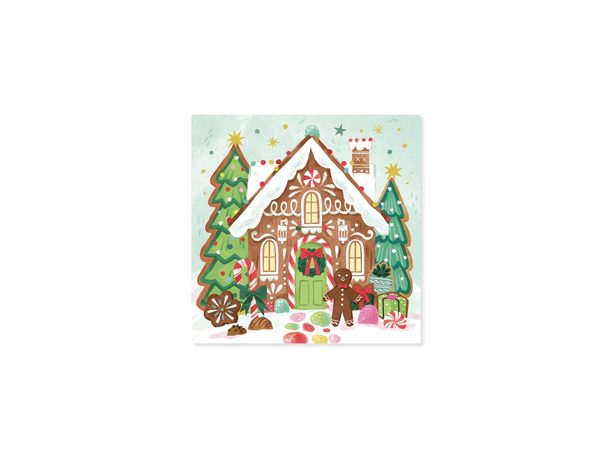 Up With Paper Holiday Gingerbread Mini Holiday Pop-Up Card
