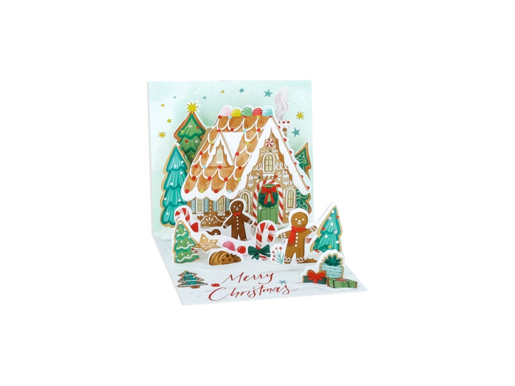 Up With Paper Holiday Gingerbread Mini Holiday Pop-Up Card