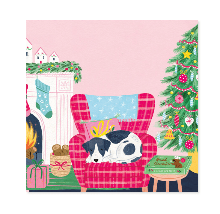Up With Paper Holiday Silly Dog Holiday Pop-Up Card