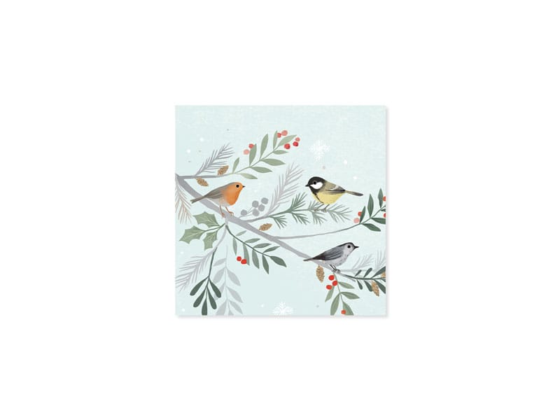 Up With Paper Holiday Winter Birds Mini Holiday Pop-Up Card