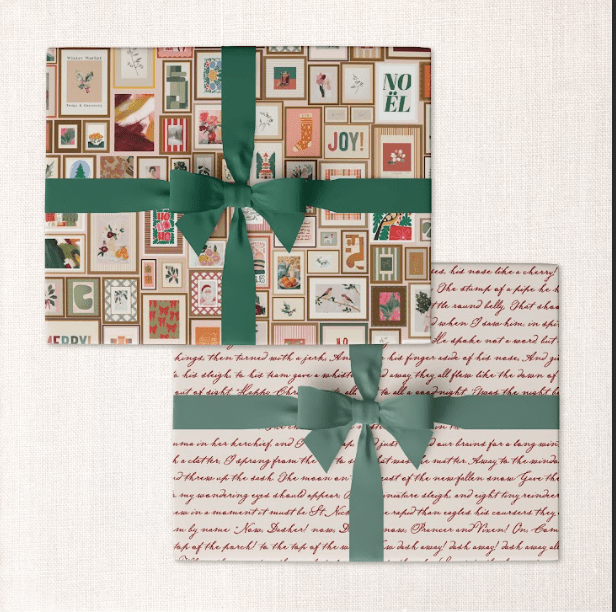 Urbanic Goods Party Roll of 3:  Deck The Halls + Twas the Night Wrap