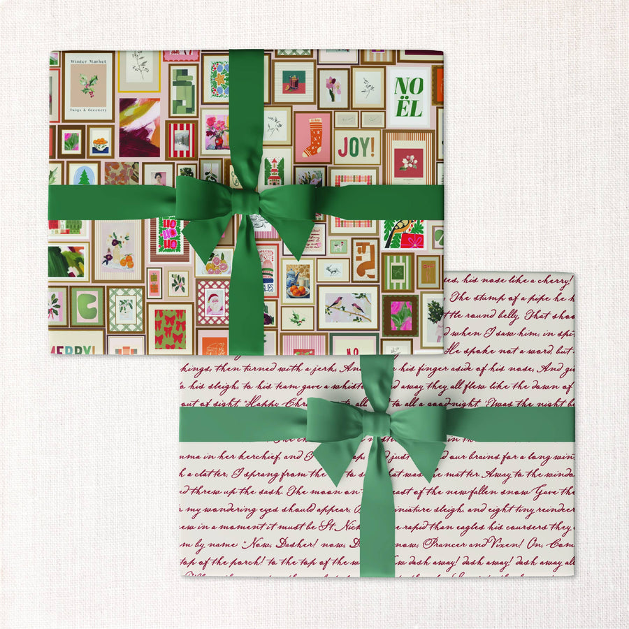 Urbanic Goods Party Roll of 3:  Deck The Halls + Twas the Night Wrap