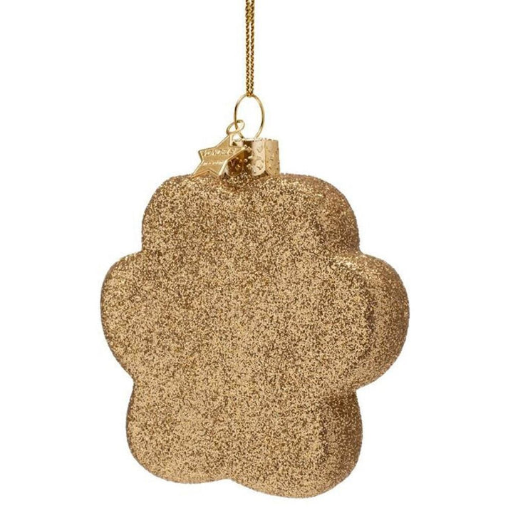 Vondels Gifts Brown Dog Paw Ornament