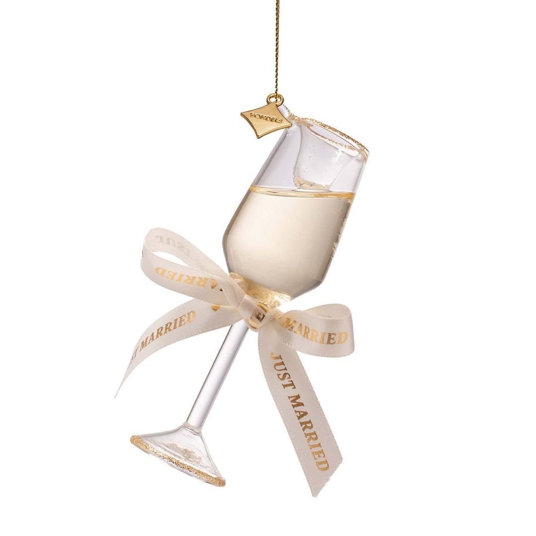 Vondels Gifts Champagne Glass Wedding Ornament