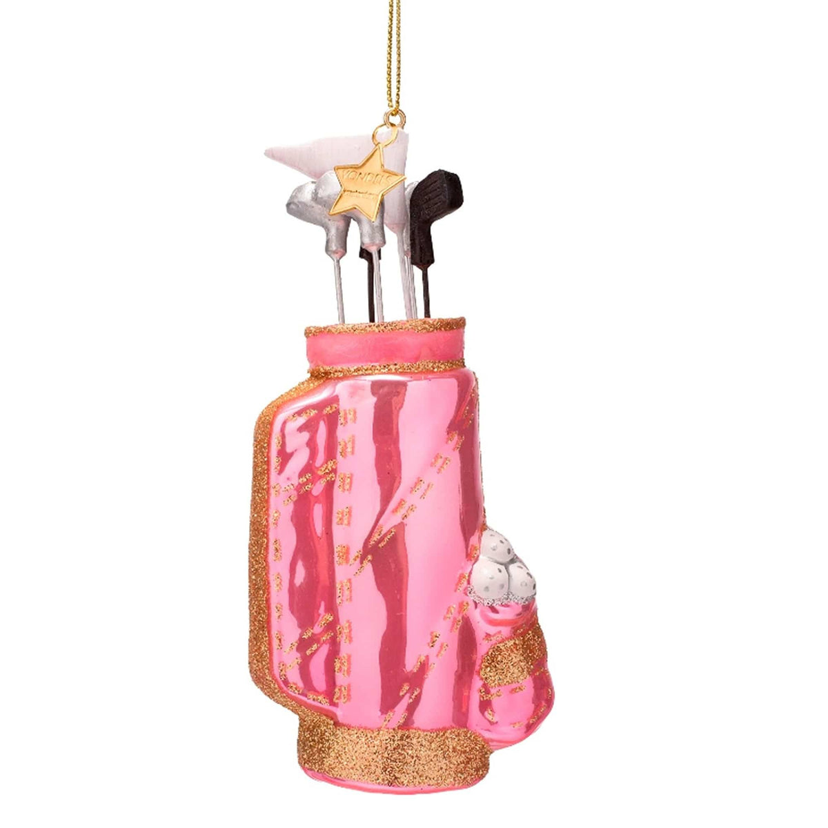 Vondels Gifts Opal Pink Golf Bag Ornament