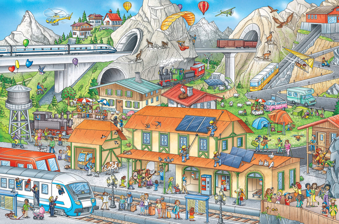 W.W. Norton & Company Book My Big Wimmelbook - All Aboard the Train!