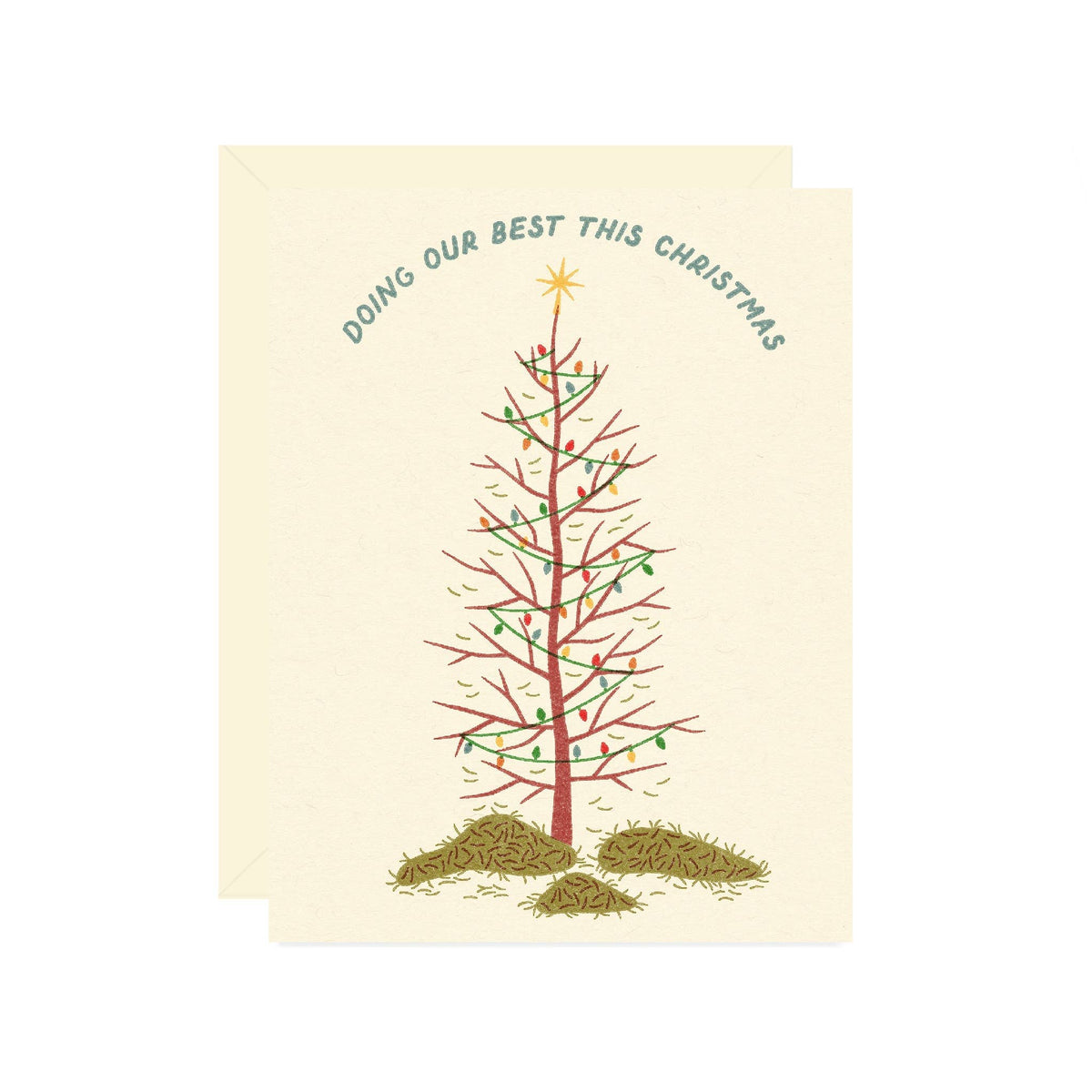 Wallflower Paper & Party Cards Doing our best this Christmas Card