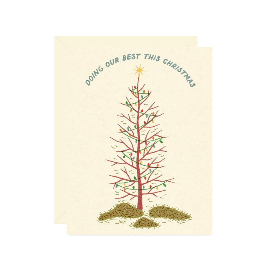 Wallflower Paper & Party Cards Doing our best this Christmas Card