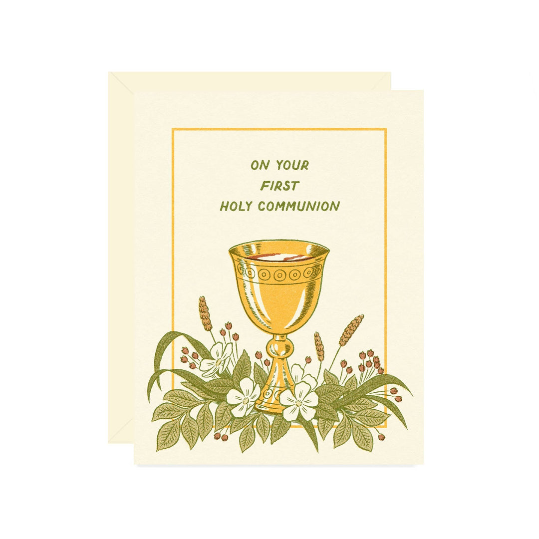 Wallflower Paper & Party Cards First Holy Communion Card