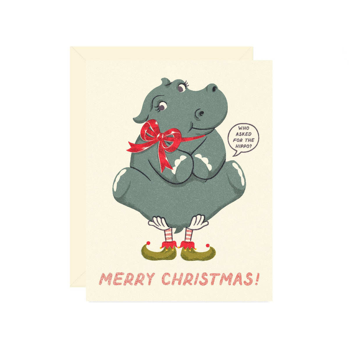 Wallflower Paper & Party Cards Hippo Delivery Card