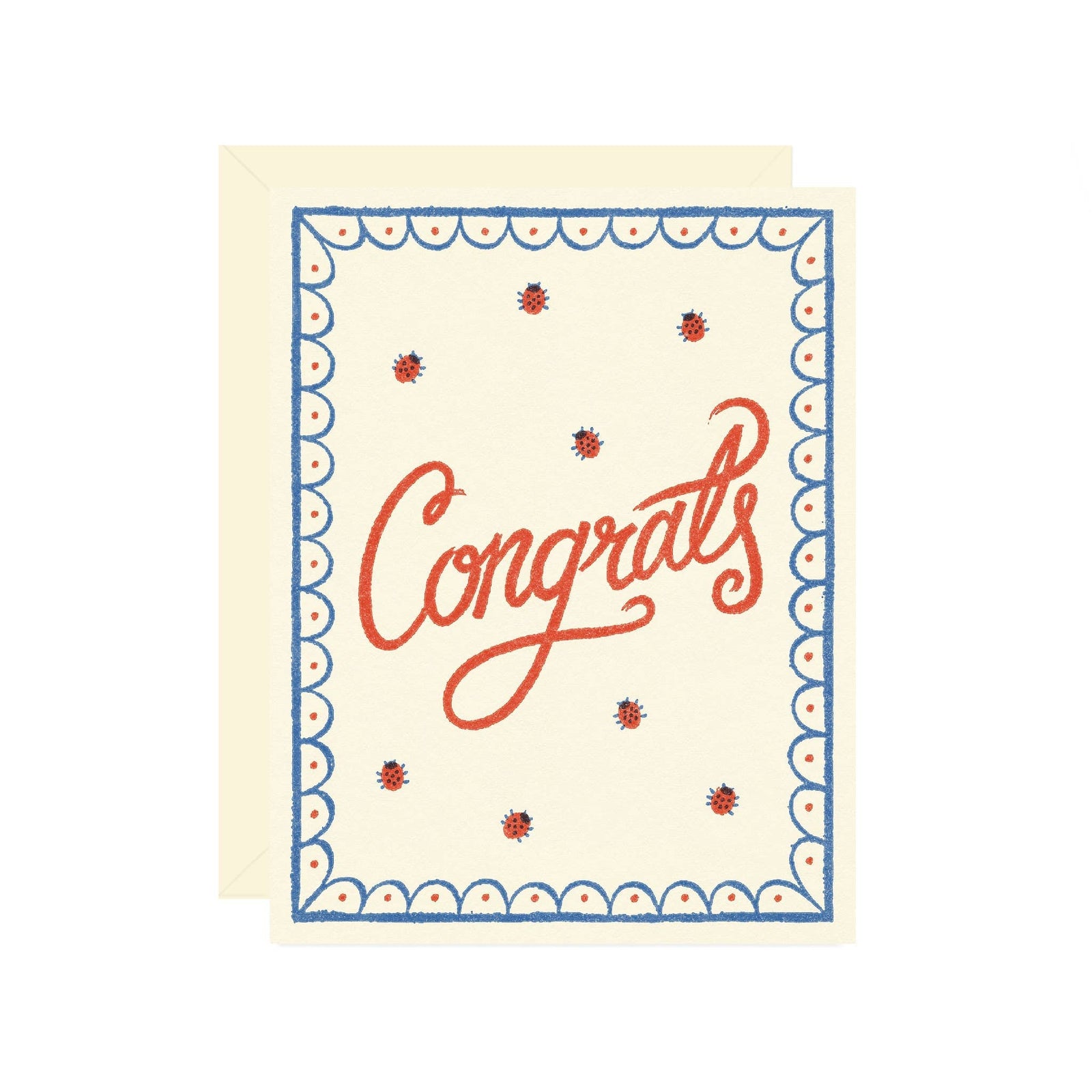 Wallflower Paper & Party Cards Ladybug Congrats Card