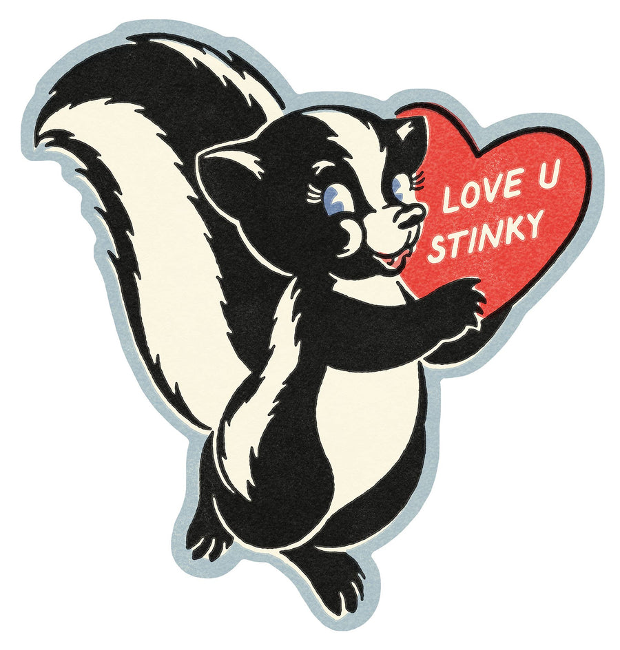Wallflower Paper & Party Cards Love U Stinky Sticker