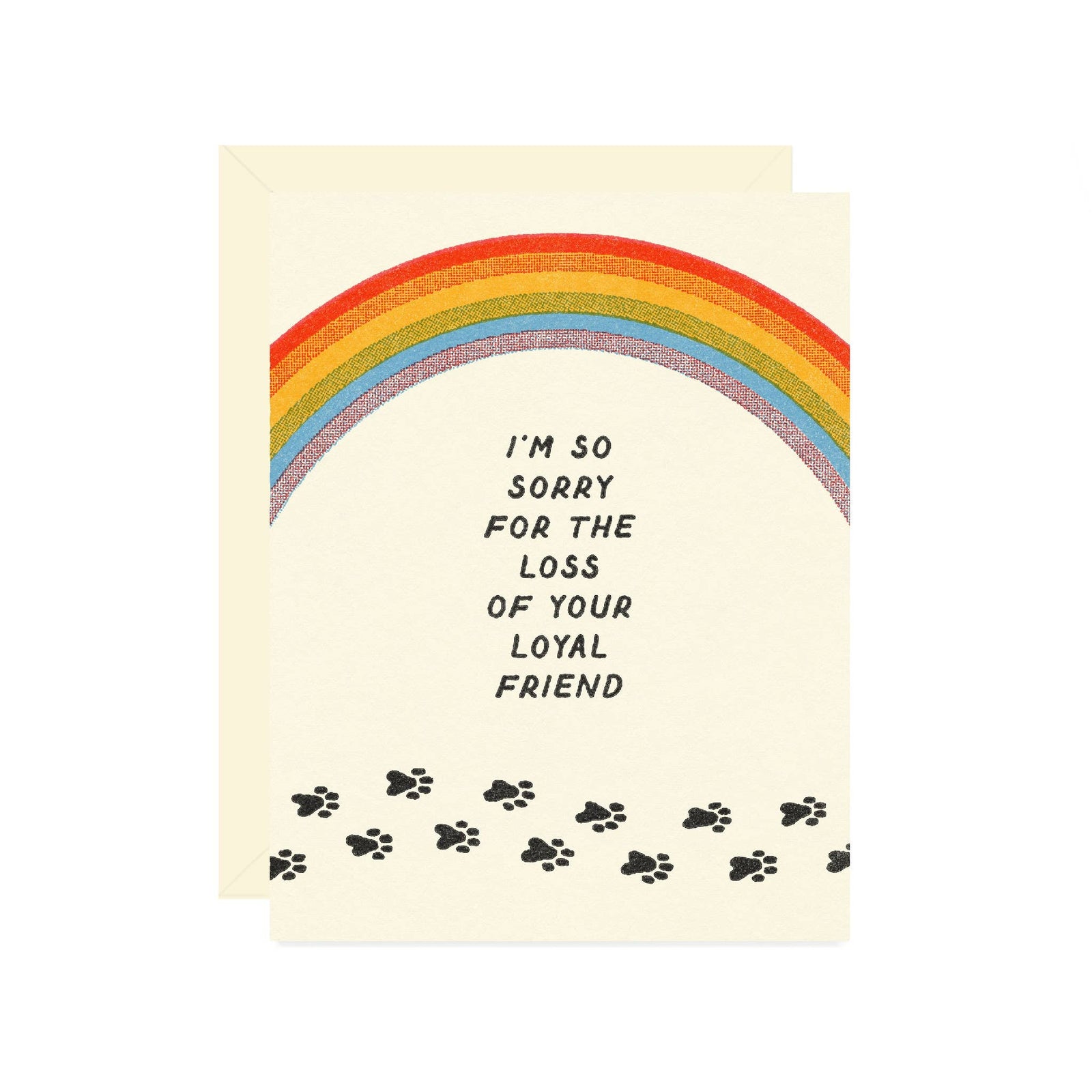 Wallflower Paper & Party Cards Rainbow Bridge Pet Sympathy Greeting Card