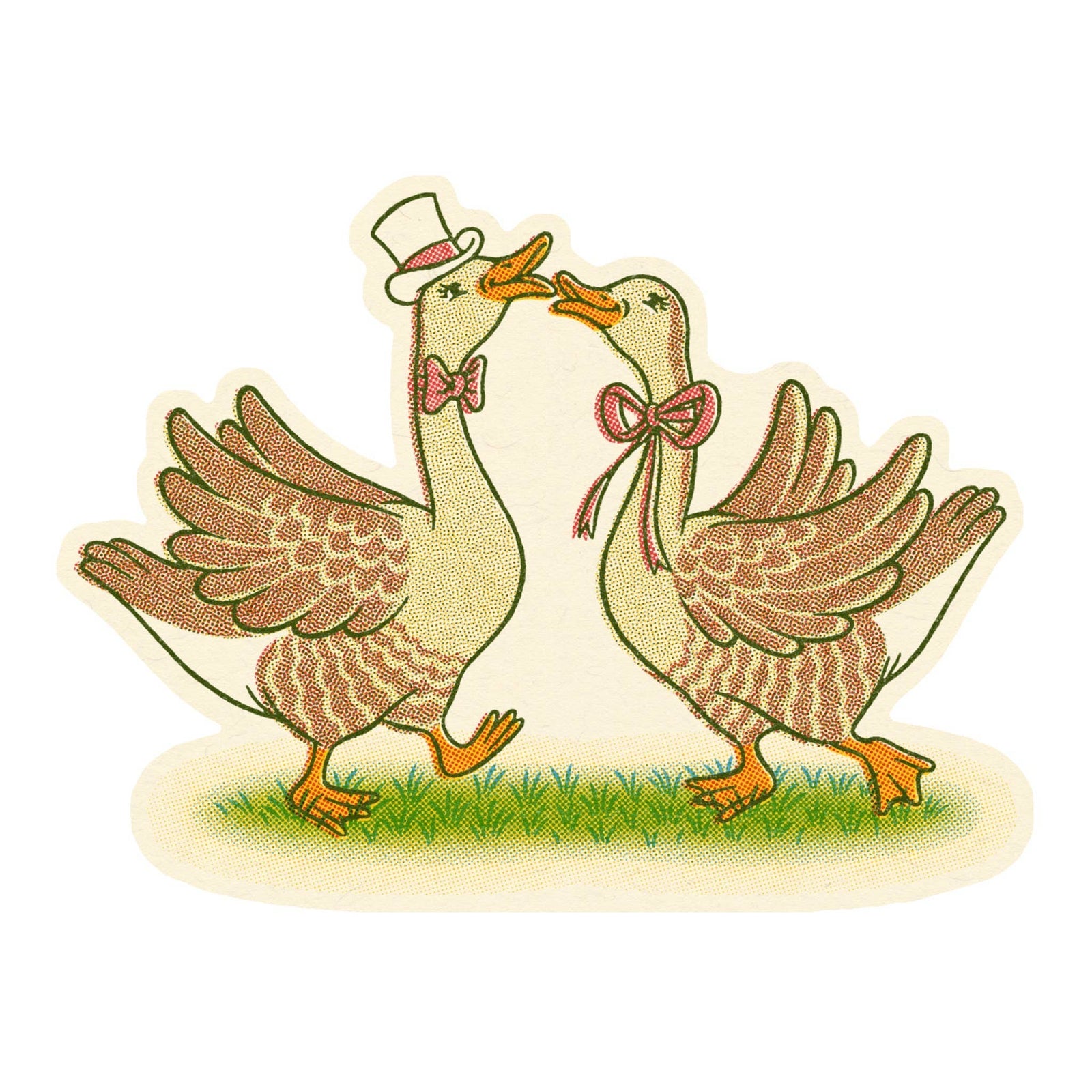 Wallflower Paper & Party Cards Silly Geese Sticker