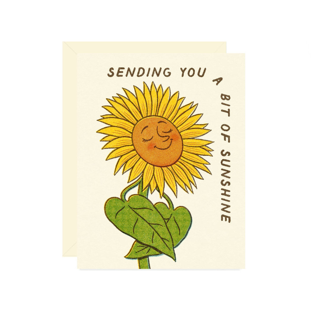 Wallflower Paper & Party Cards Sunflower Encouragement Card