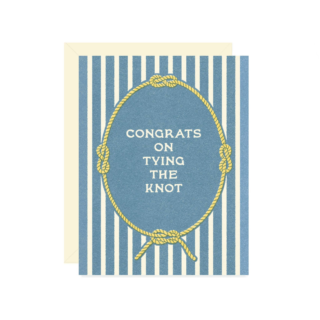 Wallflower Paper & Party Cards Tying the Knot Wedding Card
