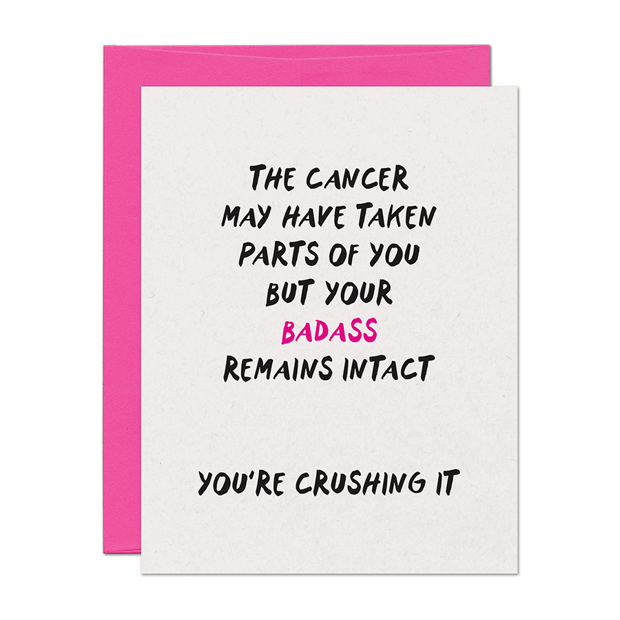 Warren Tales Cards Cancer Badass Get Well Support Card
