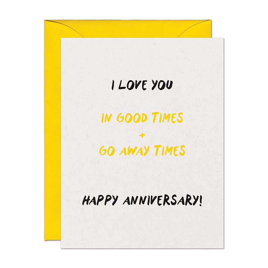 Warren Tales Cards Go Away Times Anniversary Card