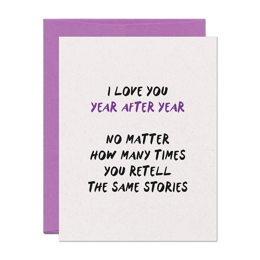 Warren Tales Cards Year After Year Love Anniversary Card