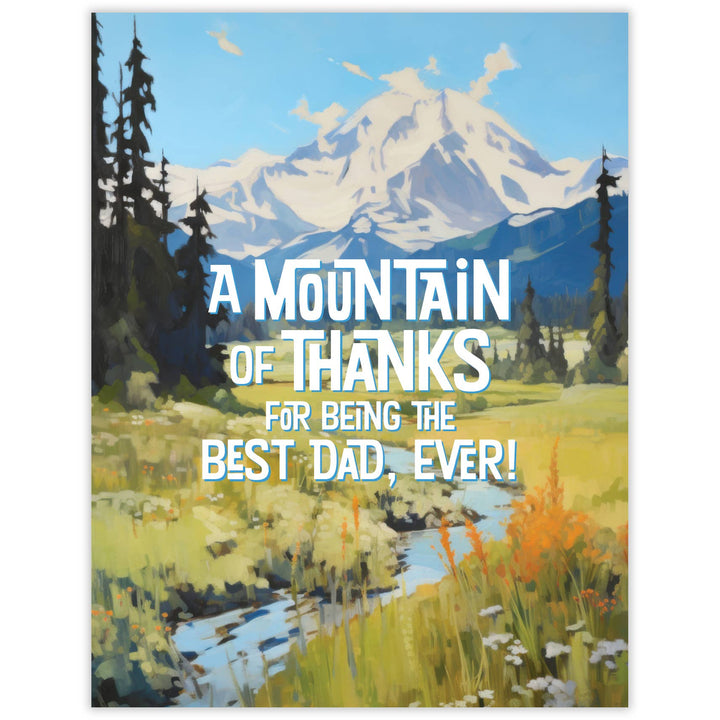 Waterknot Card Mountain Dad Card