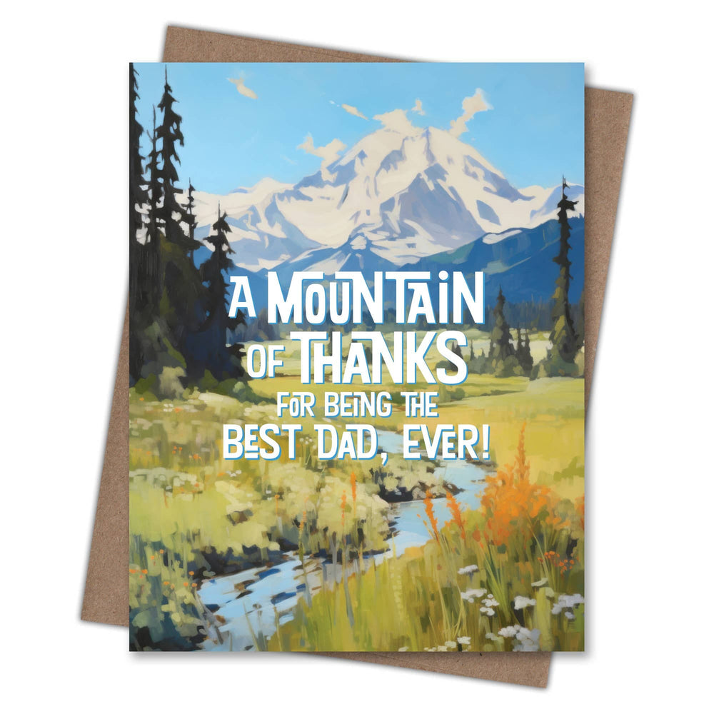 Waterknot Card Mountain Dad Card