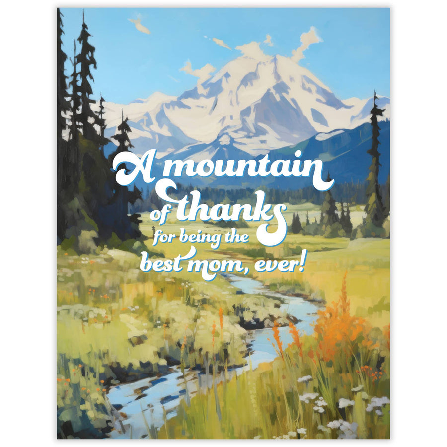 Waterknot Card Mountain Mom Card