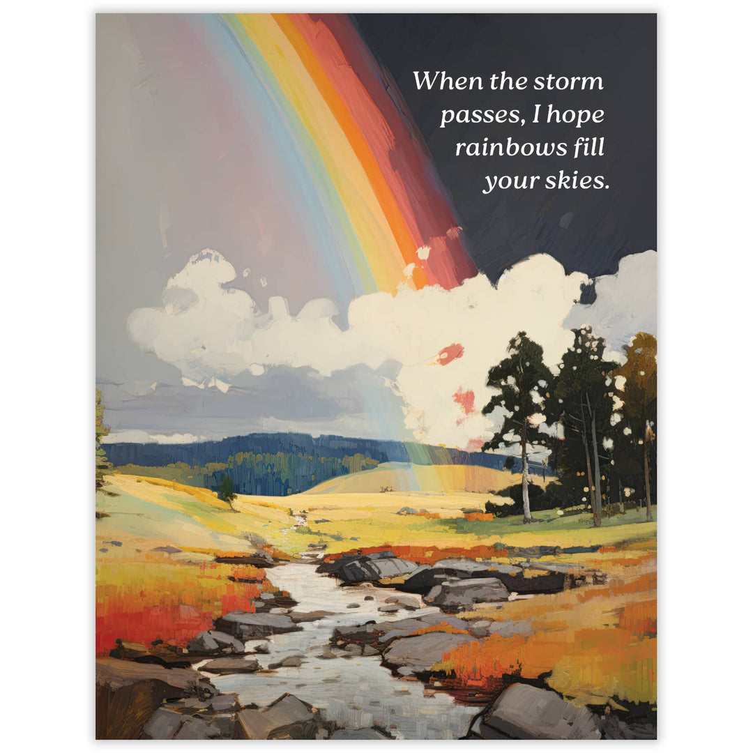 Waterknot Card Rainbow Sympathy