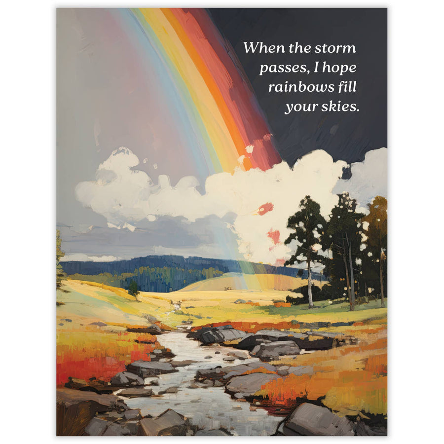 Waterknot Card Rainbow Sympathy