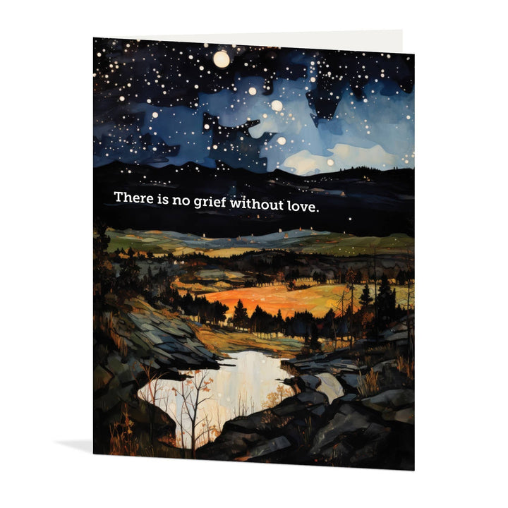 Waterknot Cards Dark and Light Sympathy Card
