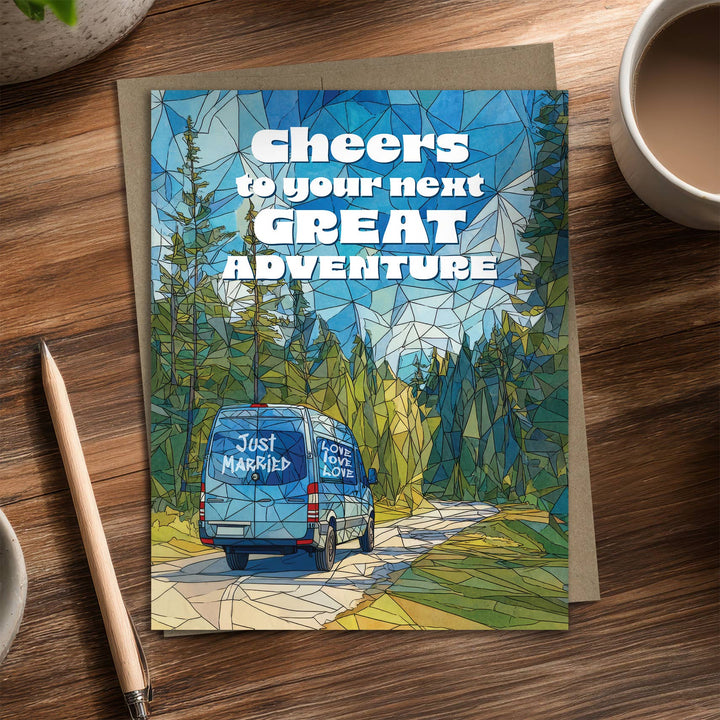 Waterknot Cards Next Great Adventure - Recycled Outdoorsy Wedding Card