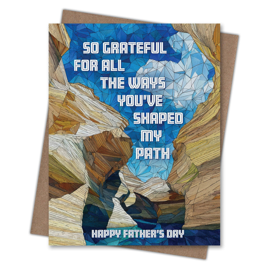 Waterknot Cards Shaped My Path - Recycled Father's Day Card for Nature Dads