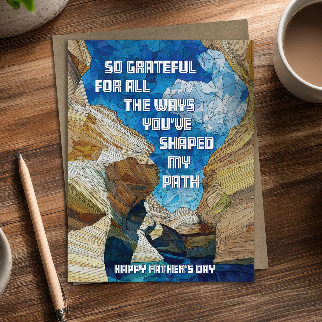 Waterknot Cards Shaped My Path - Recycled Father's Day Card for Nature Dads