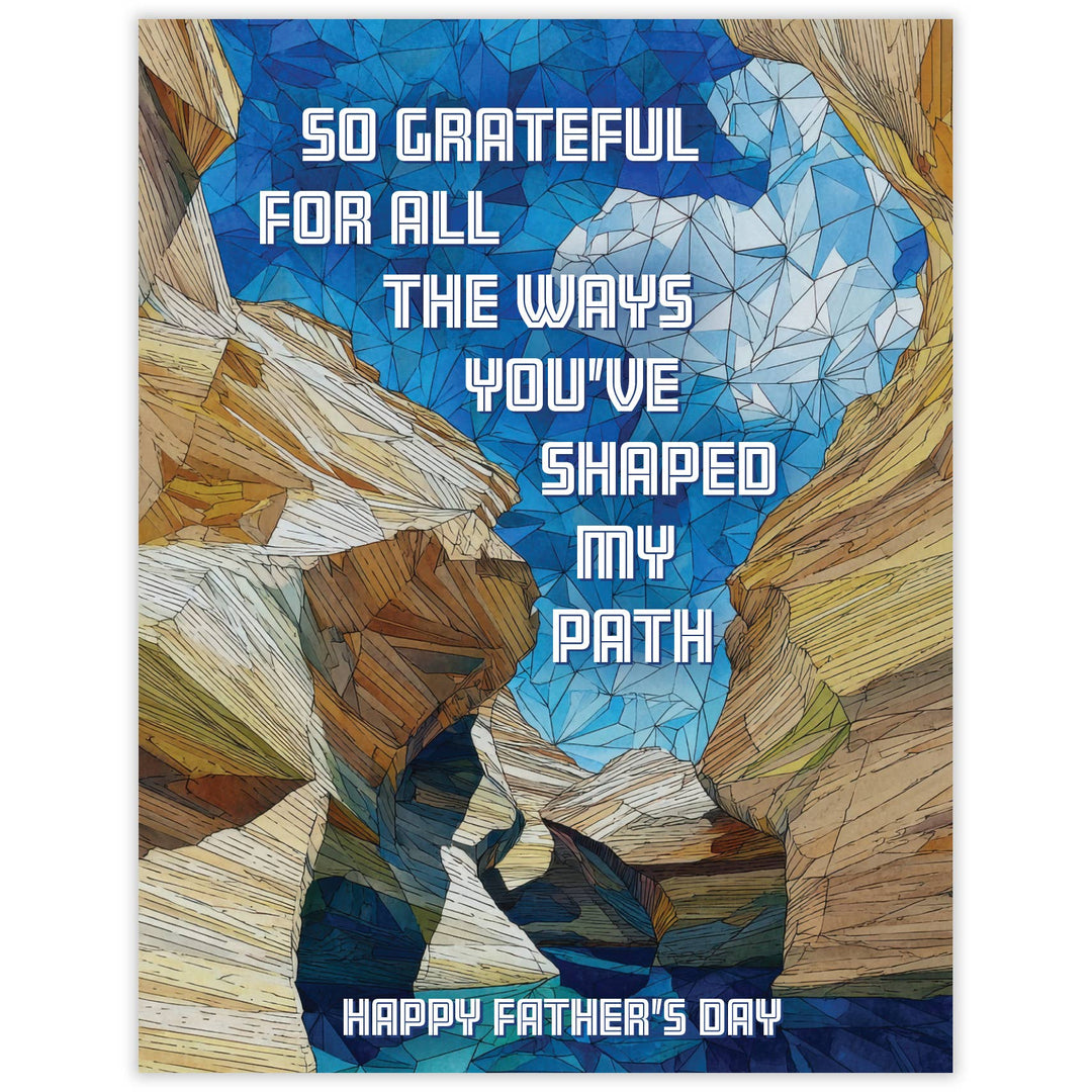 Waterknot Cards Shaped My Path - Recycled Father's Day Card for Nature Dads