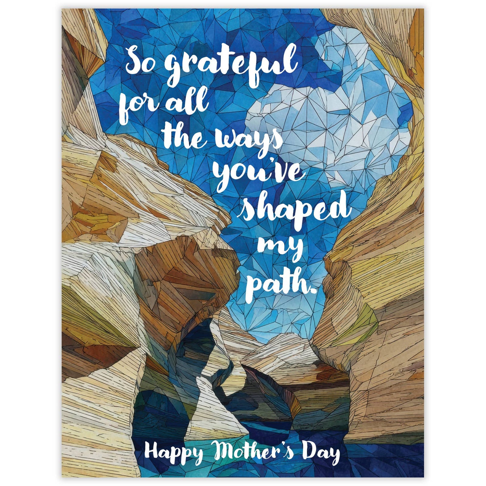 Waterknot Cards Shaped My Path - Recycled Mother's Day Card for Nature Moms