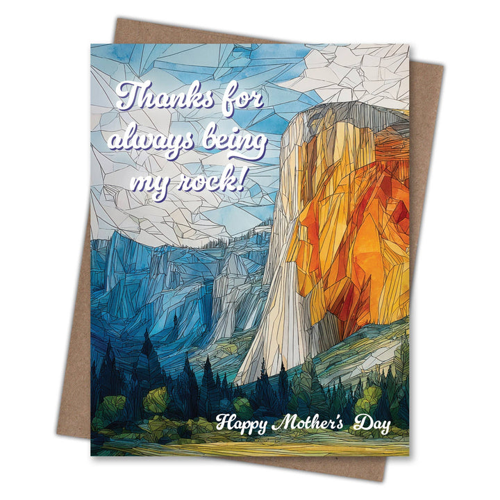 Waterknot Cards Thanks for Being My Rock - Recycled Mother's Day Card