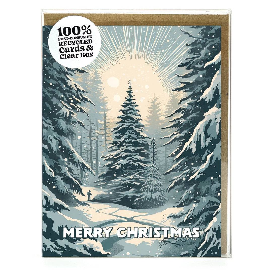 Waterknot Holiday Cards Forest Light Christmas Cards Box Set