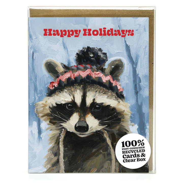 Waterknot Holiday Cards Wild-Ish Animals Happy Holiday Box Set Notecards