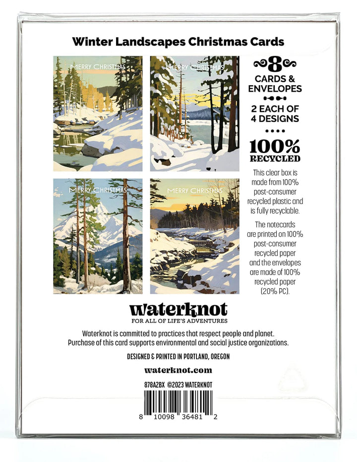 Waterknot Holiday Cards Winter Landscapes Christmas Cards Box Set