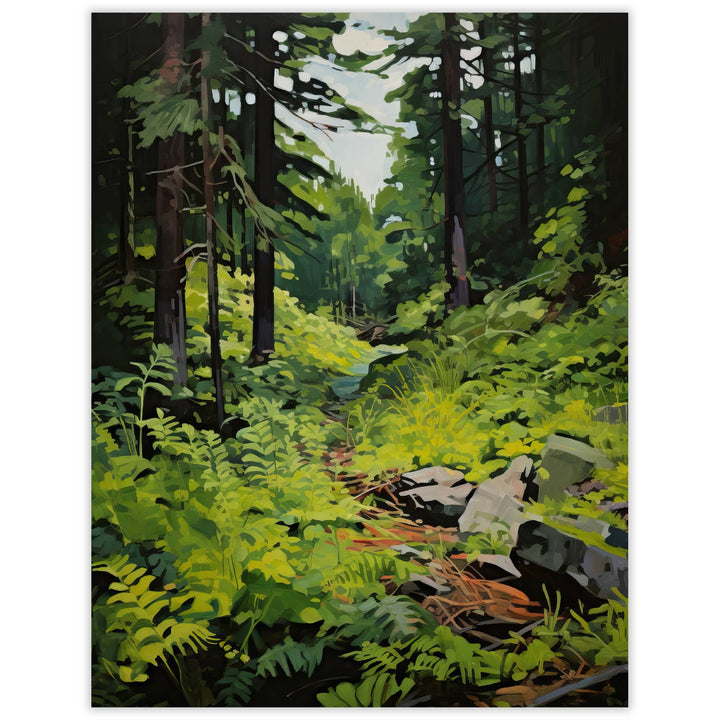 Waterknot Into the Forest Trail Notecard