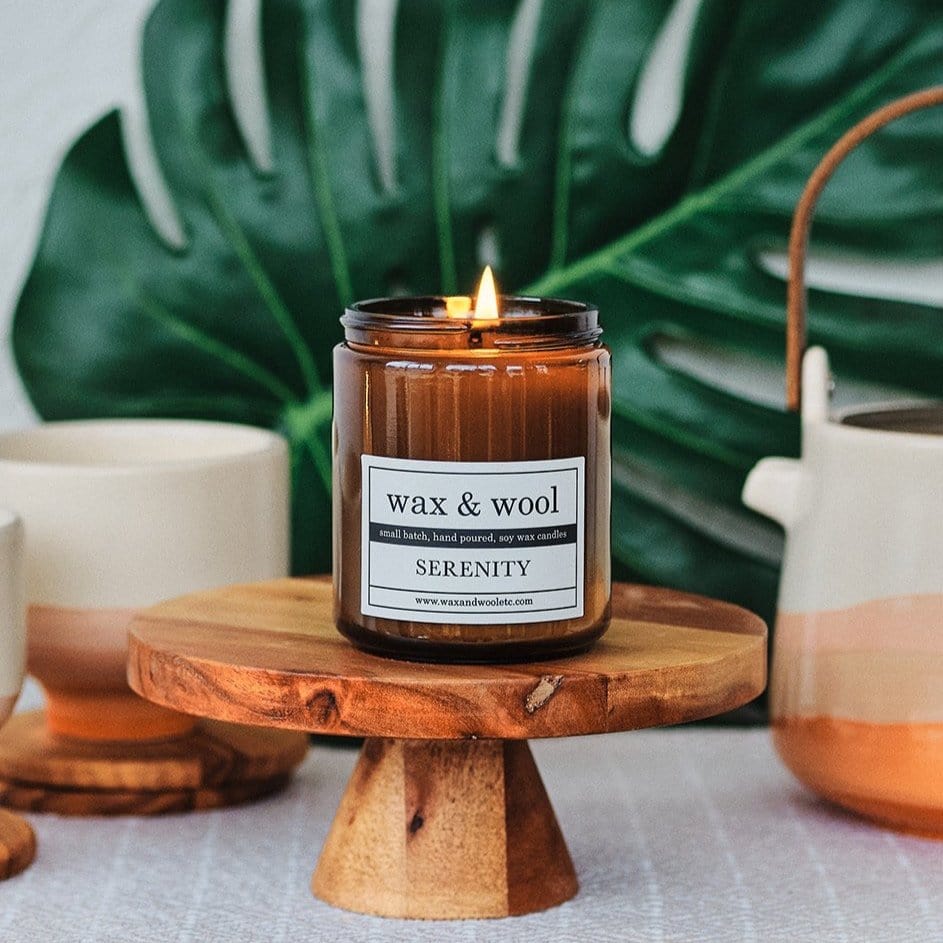 Wax & Wool candle Serenity Candle