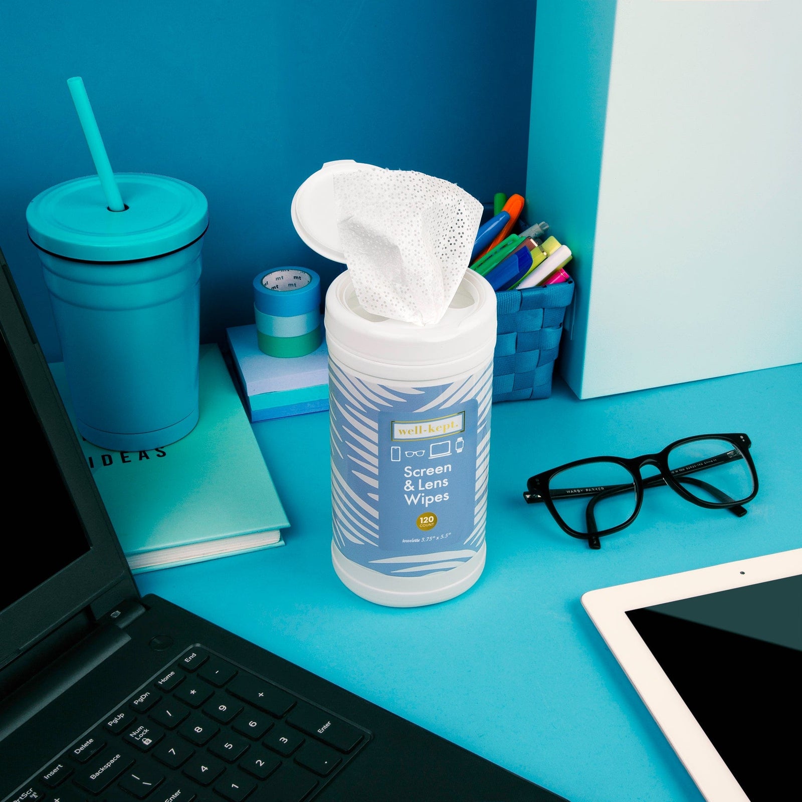 Well-Kept Gifts Screen Cleansing Wipes Canister - Cocoa Beach