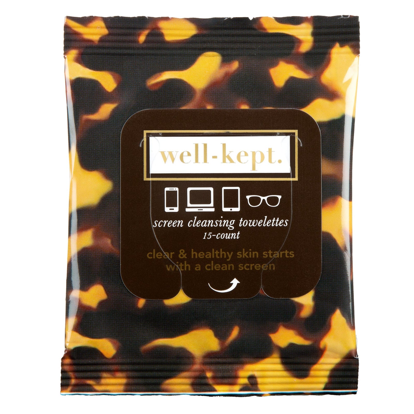 Well-Kept Gifts Screen Cleansing Wipes - Tortoiseshell