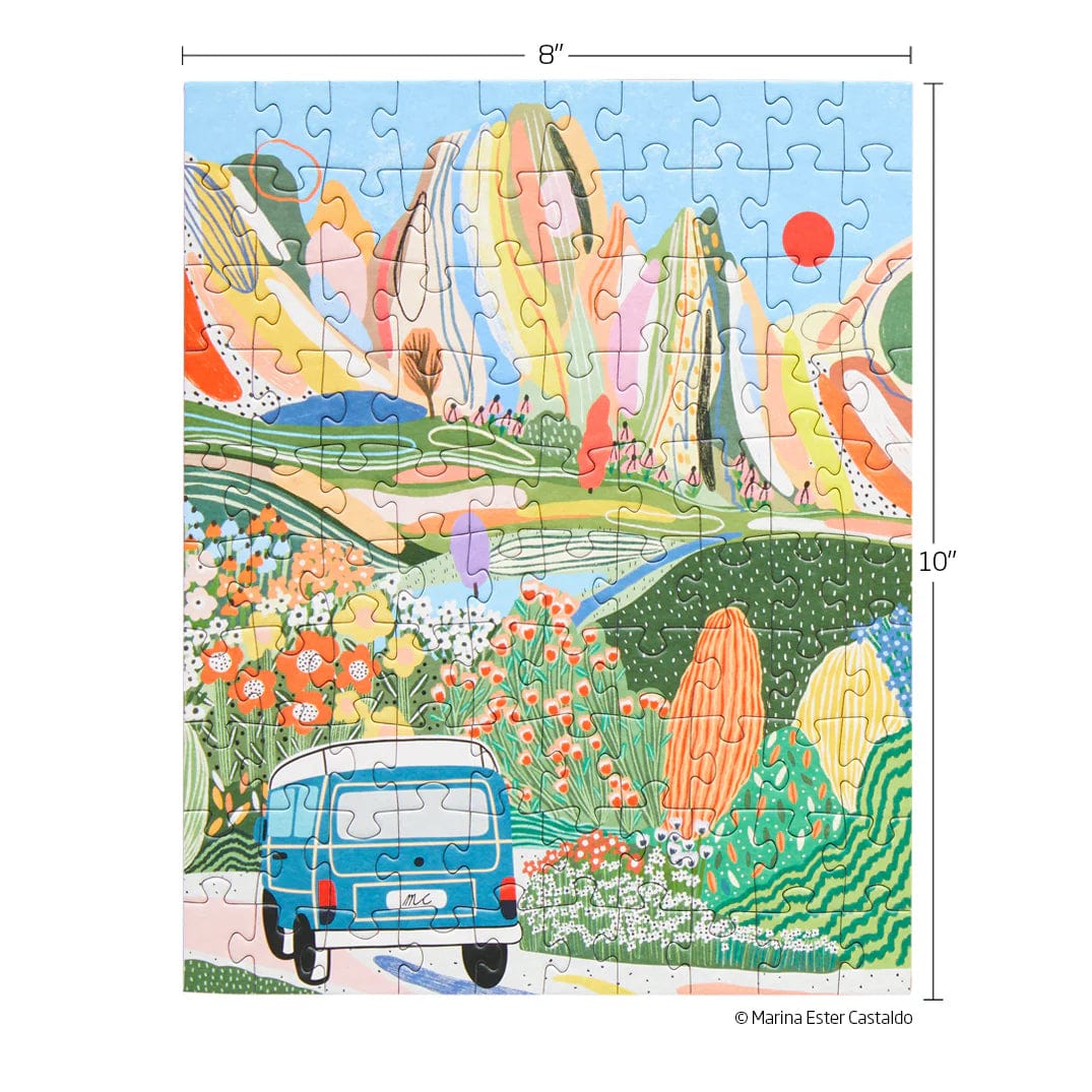 WerkShoppe Puzzle Day Tripping 100 Piece Jigsaw Puzzle